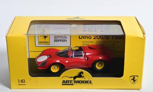 FERRARI: A 1:43 scale ART MODEL Ferrari DINO 206 S PROVA in rosso/red (ART029)