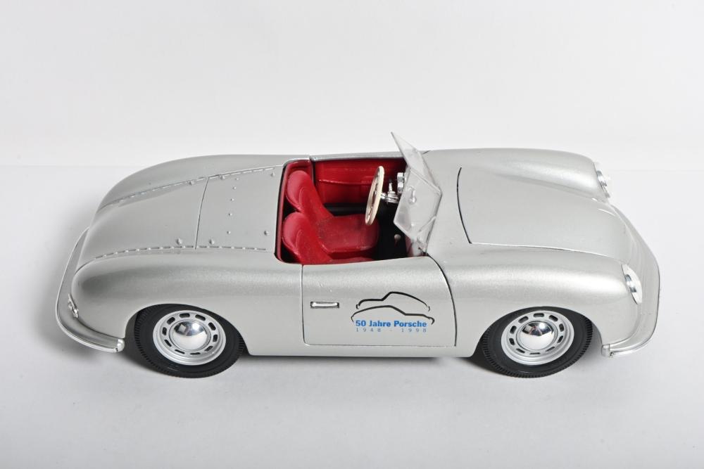 PORSCHE: A 1:18 scale Maisto Porsche No.1 TYP 356 ROADSTER (1948). Silver -  Price Estimate: $ - $