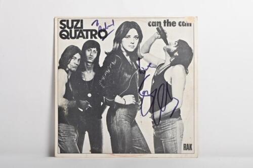 SUZI QUATRO: A Suzi Quatro 'Can the Can' vinyl album, personally inscribed and signed by Suzi Quatro on album cover