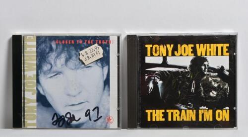 TONY JOE WHITE: Two Tony Joe White CDs 'The Train I'm On' and 'Closer To The Truth' autographed on covers