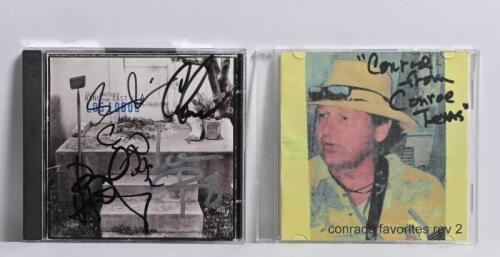 LOS LOBOS/CONRAD'S FAVOURITES: Two CDs Los Lobos 'Just Another Band From East LA' and a burned disc of Conrad's Favourites Rev 2, both autographed
