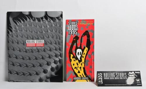 ROLLING STONES: A Rolling Stones Voodoo Lounge World Tour 1994/95 Booklet with a Merchandise Catalogue and Original Melbourne concert ticket