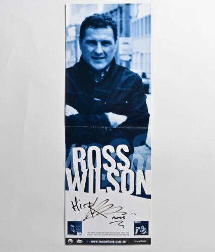 WILSON: A promotional poster by talentWORKS featuring Ross Wilson. Poster signed by Ross Wilson in black marker