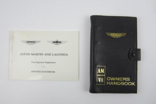 AM V8/LAGONDA: Two original Aston Martin Owners Handbooks for V8 models.