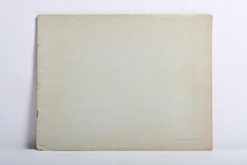 ROLLS ROYCE/ BENTLEY: A original Rolls Royce & Bentley sales brochure from 1966 with French text.&nbsp;