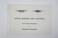 AM V8/LAGONDA: Two original Aston Martin Owners Handbooks for V8 models. - 2