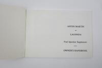 AM V8/LAGONDA: Two original Aston Martin Owners Handbooks for V8 models. - 3