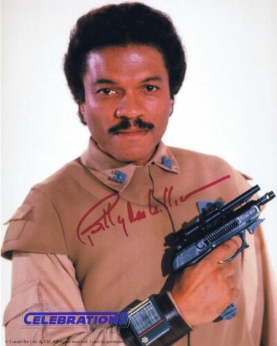 STAR WARS: A Star Wars Celebration II picture card of Lando Calrissian autographed by Billy Dee Williams. With numbered COA