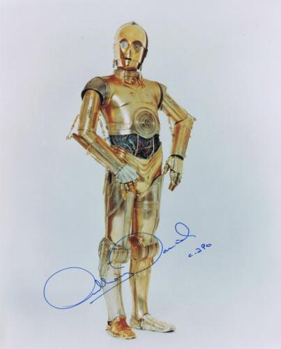 STAR WARS: A colour picture of C3PO autographed by Anthony Daniels.