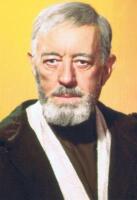 STAR WARS: A colour Star Wars A New Hope Post Card depicting Obi-Wan Kenobi, autographed by Alec Guinness