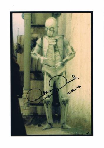 STAR WARS: A sepia picture of CZ-3 autographed by Anthony Daniels