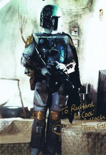 STAR WARS: A Star Wars Return of The Jedi post card, personalised autographed by Jeremy Bulloch with attached correspondence