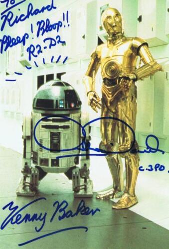 STAR WARS: A colour post card autographed "To Richard" by both Kenny Baker and Anthony Daniels C3PO