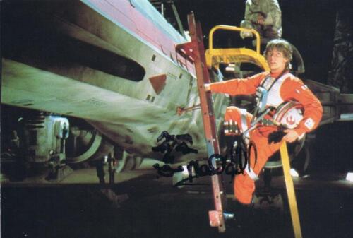 STAR WARS: A colour post card depicting Luke Skywalker autographed by Mark Hamill Autograph Bleeding.