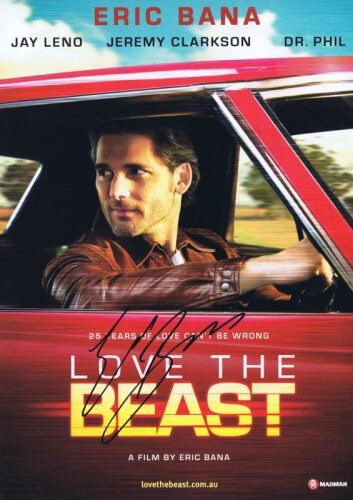 LOVE THE BEAST: A colour 'Love The Beast' movie pamphlet autographed by Eric Bana
