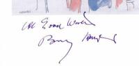 BARRY HUMPHRIES: A colour caricature of Barry Humphries, autographed by Humphries - 2