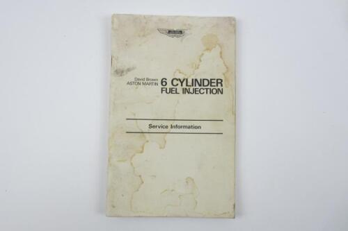 AM 6 CYLINDER: An original Aston Martin 6 Cylinder Fuel Injection Service Information.
