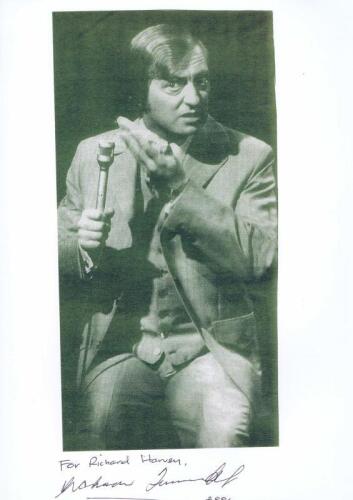 THE GRAHAM KENNEDY SHOW: A black and white picture of Graham Kennedy autographed "For Richard" by Graham Kennedy in 2001