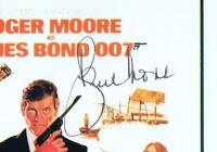 JAMES BOND: A "The Man With The Golden Gun" post card autographed by Roger Moore - 2