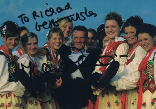 MICHAEL PALIN: A colour picture featuring Michael Palin from 'Around the World in 80 Days' personally signed and inscribed by Michael Palin