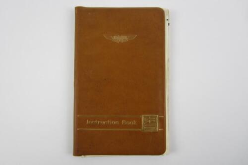 DBS: A 1970 original Aston Martin DBS Saloon Instruction Book covering DBS models.
