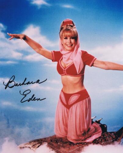 BARBARA EDEN: A colour portrait of Barbara Eden as the 'Jeannie', autographed by Barbara Eden