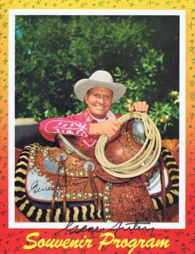 GENE AUTRY: A 1950s Gene Autry show 'Souvenir Program' autographed by Gene Autry