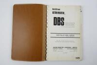 DBS: A 1970 original Aston Martin DBS Saloon Instruction Book covering DBS models. - 4