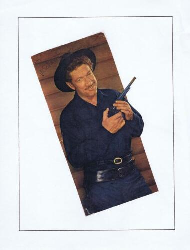 HAVE GUN WILL TRAVEL: A coloured magazine cut out of Richard Boone from western series 'Have Gun Will Travel', autographed by Richard Boone with documentation