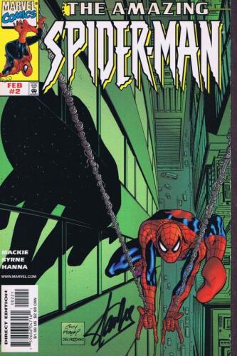 STAN LEE: A 'The Amazing Spider-Man' 1999 Vol 2 #2 Comic, autographed by writer Stan Lee
