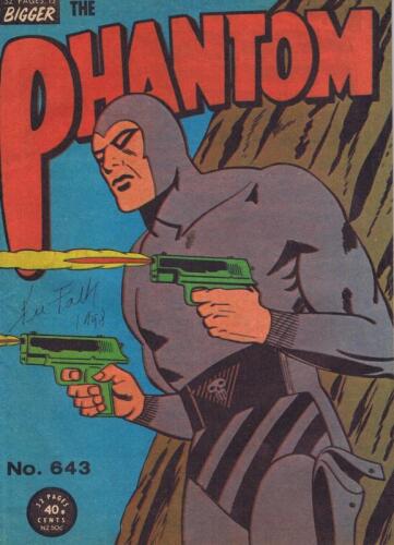 THE PHANTOM: A 'The Phantom' No 643 Comic book autographed by Lee Falk