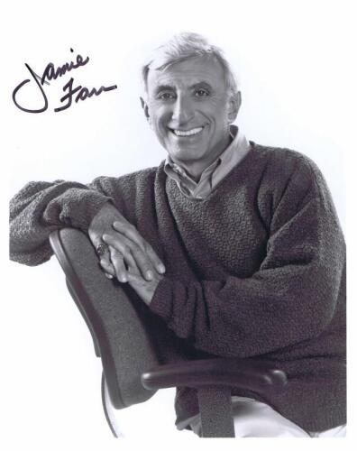 JAMIE FARR: A black and white autographed portrait of american comedian Jamie Farr