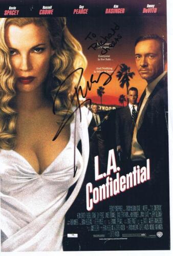 L.A. CONFIDENTIAL: A colour printed 'L.A. Confidential' movie flyer, personally inscribed and signed by Russell Crowe