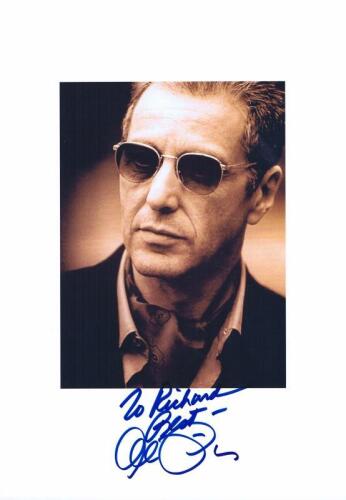 AL PACINO: A sepia portrait of Al Pacino, personally inscribed and signed by Al Pacino