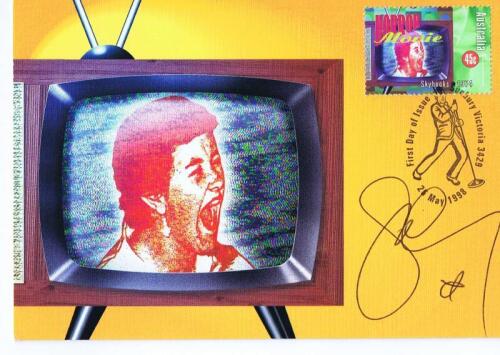 SKYHOOKS: An Australia Post First Day cover featuring Australian rock band Skyhooks. Front of postcard signed by "SHIRLEY" Strachan