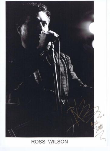 WILSON: A black and white publicity picture of Ross Wilson. Picture signed by Wilson in gold marker