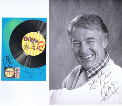 COL JOY: Two Col Joy related items. Black and white picture & First Day Cover signed by Col Joy