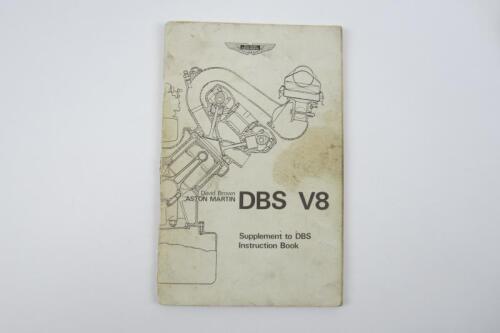 DBS: An original Aston Martin DBS V8 Supplement to DBS Instruction Book.