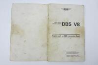 DBS: An original Aston Martin DBS V8 Supplement to DBS Instruction Book. - 2