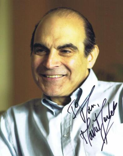 DAVID SUCHET: A colour portrait of actor David Suchet, personally signed and inscribed by David Suchet