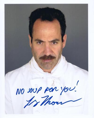 SEINFELD: A colour portrait of Larry Thomas "The Soup Nazi' Seinfeld Season 7 Episode 6, autographed by Larry Thomas with COA