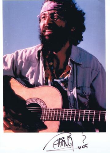 CHONG: A colour picture of Tommy Chong. Tommy Chong signature