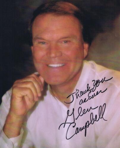 CAMPBELL: A Glen Campbell signed colour picture
