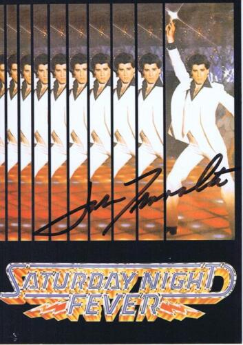 TRAVOLTA: A 'SATURDAY NIGHT FEVER' postcard. John Travolta signature