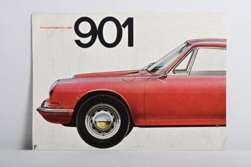 PORSCHE: A original full colour double sided1964 Porsche 901 fold out sales brochure