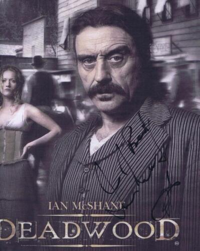 DEADWOOD: A picture from series 'Deadwood' autographed by Ian Mcshane
