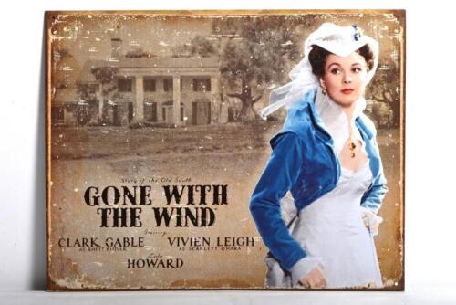GONE WITH THE WIND: A modern 'Gone with the Wind' tin sign