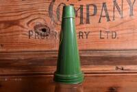CASTROL: A 1940/50s "Castrol" embossed one imperial pint oil bottle, with 1950/60s "Castrol AA SAE 40" tin pourer and dust cover (updated description) - 5