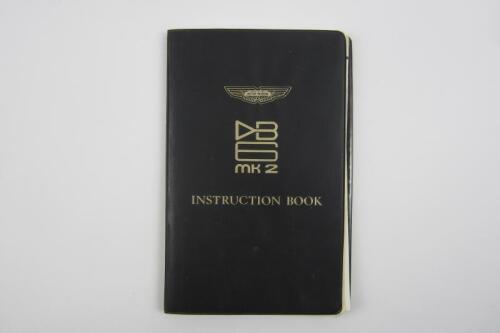 DB6 Mk 2: An original Aston Martin DB6 Mk2 Saloon and Volante Instruction Book.