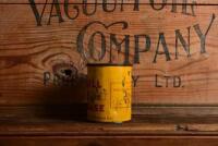 SHELL: A circa 1930s Australian 'Hi Pressure' 1 pound grease tin with embossed shell logo lid distributed by Morris Mcmahon & Co. - 2